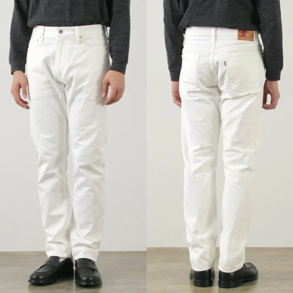 FOB FACTORY / F1153 White Denim 60 Twill 5P