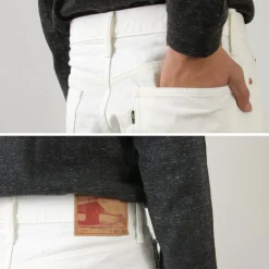 FOB FACTORY / F1153 White Denim 60 Twill 5P