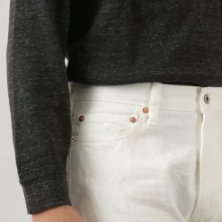 FOB FACTORY / F1153 White Denim 60 Twill 5P