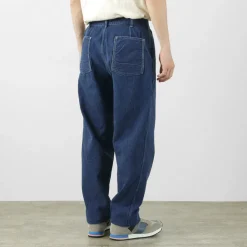 FOB FACTORY / F0511 WW2 Denim deck trousers Used finish