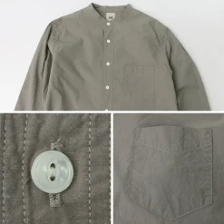 FOB FACTORY / FRC006 military dump band collar shirt