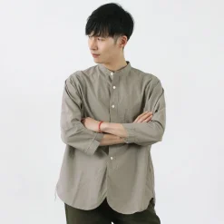 FOB FACTORY / FRC006 military dump band collar shirt