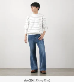 FREEMANS SPORTING CLUB / Francis Boots Cut Jeans Center Crease