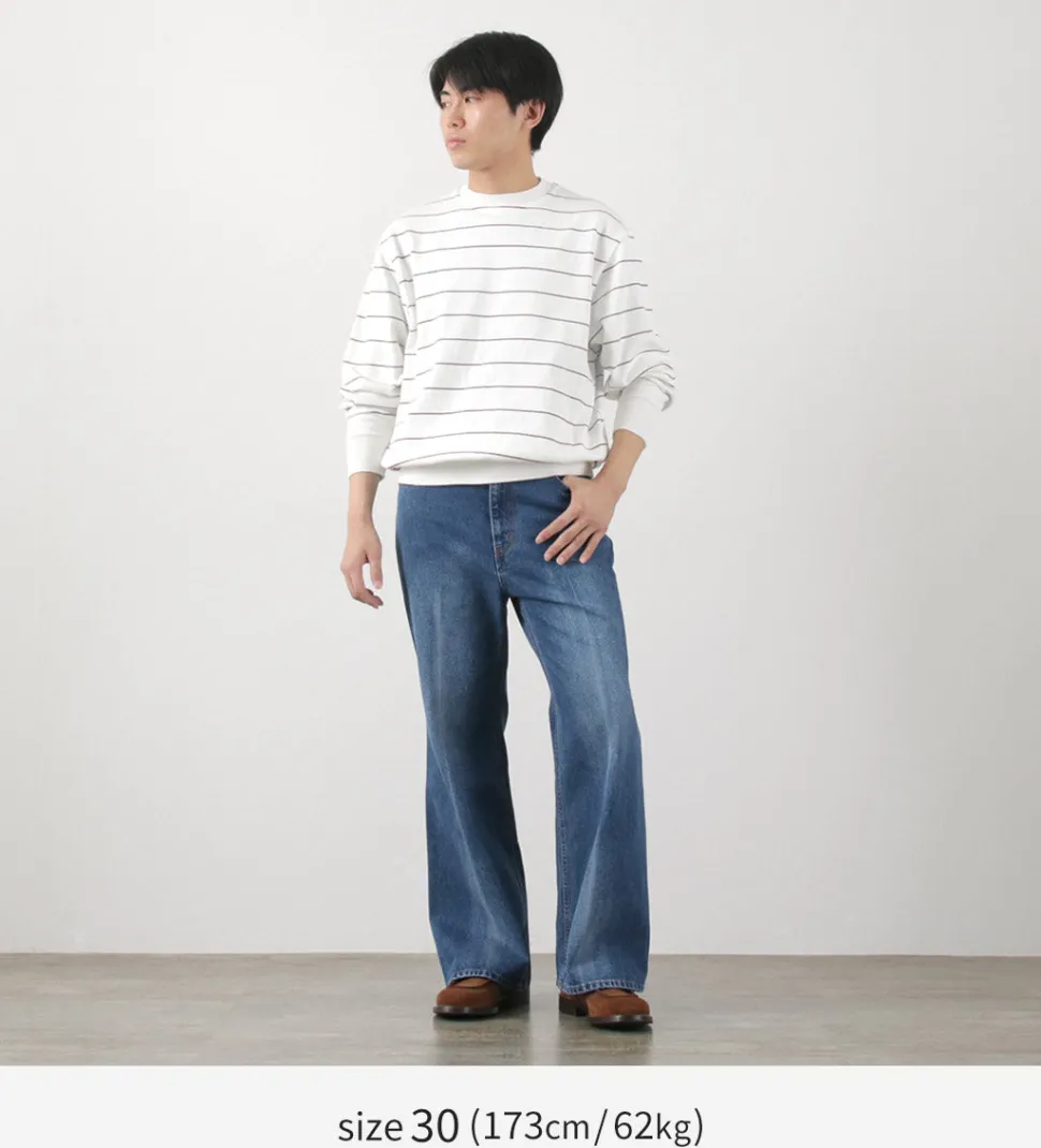 FREEMANS SPORTING CLUB / Francis Boots Cut Jeans Center Crease