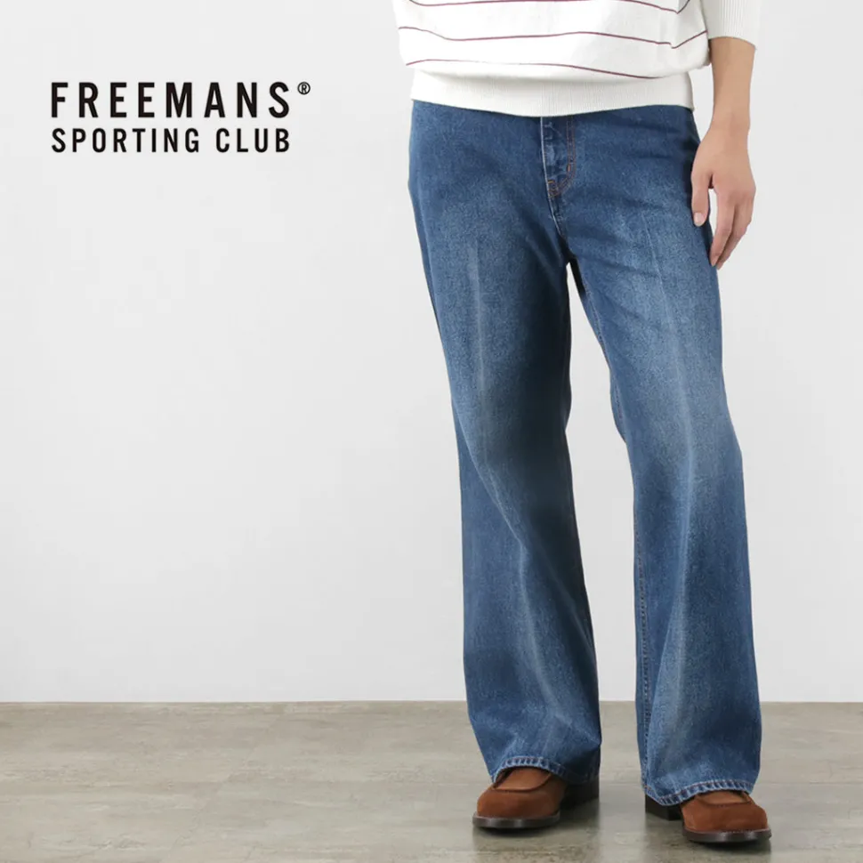 FREEMANS SPORTING CLUB / Francis Boots Cut Jeans Center Crease