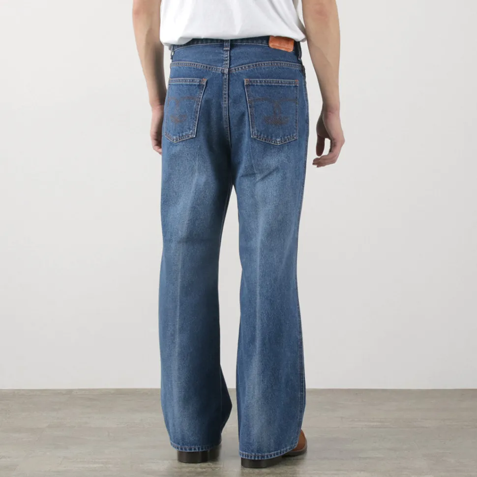 FREEMANS SPORTING CLUB / Francis Boots Cut Jeans Center Crease
