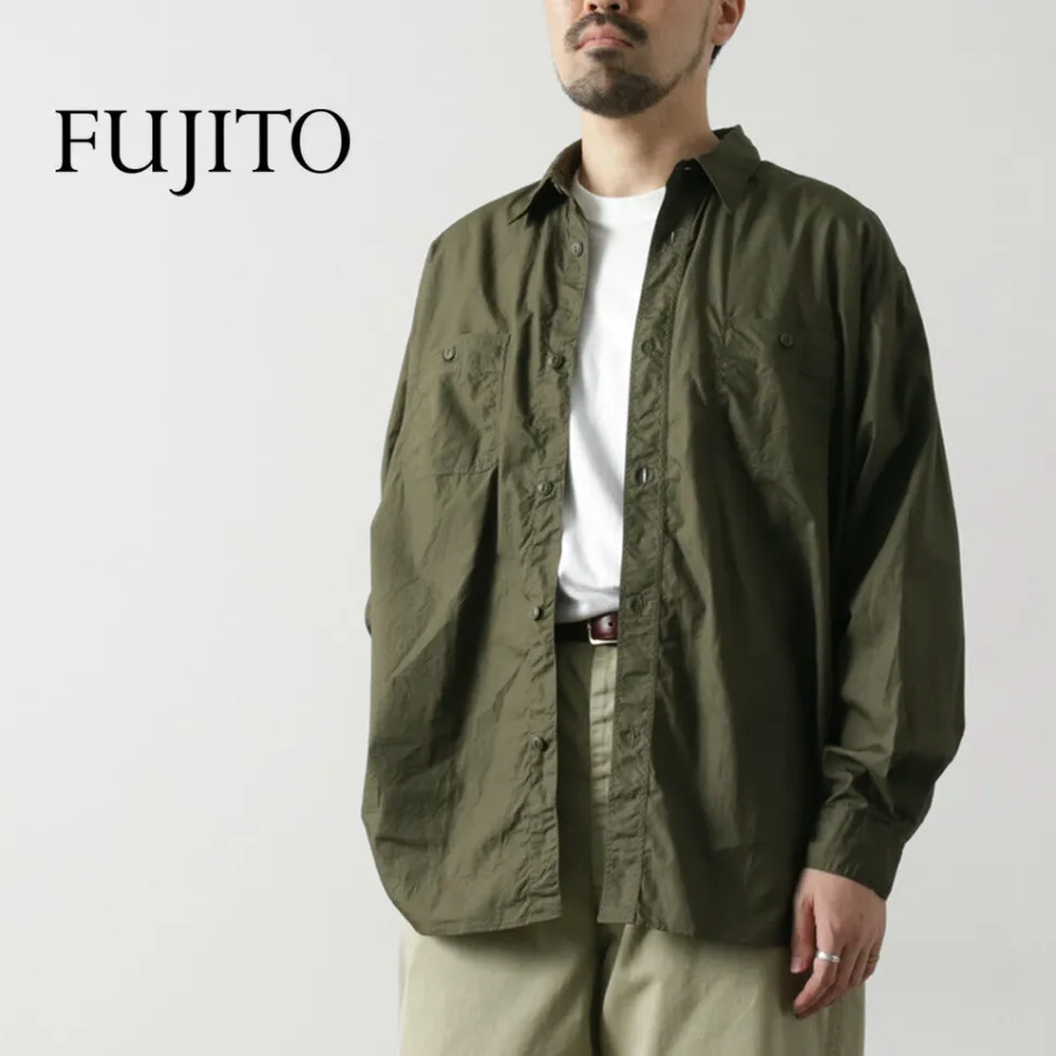 FUJITO / Big Size Work Shirt Broad