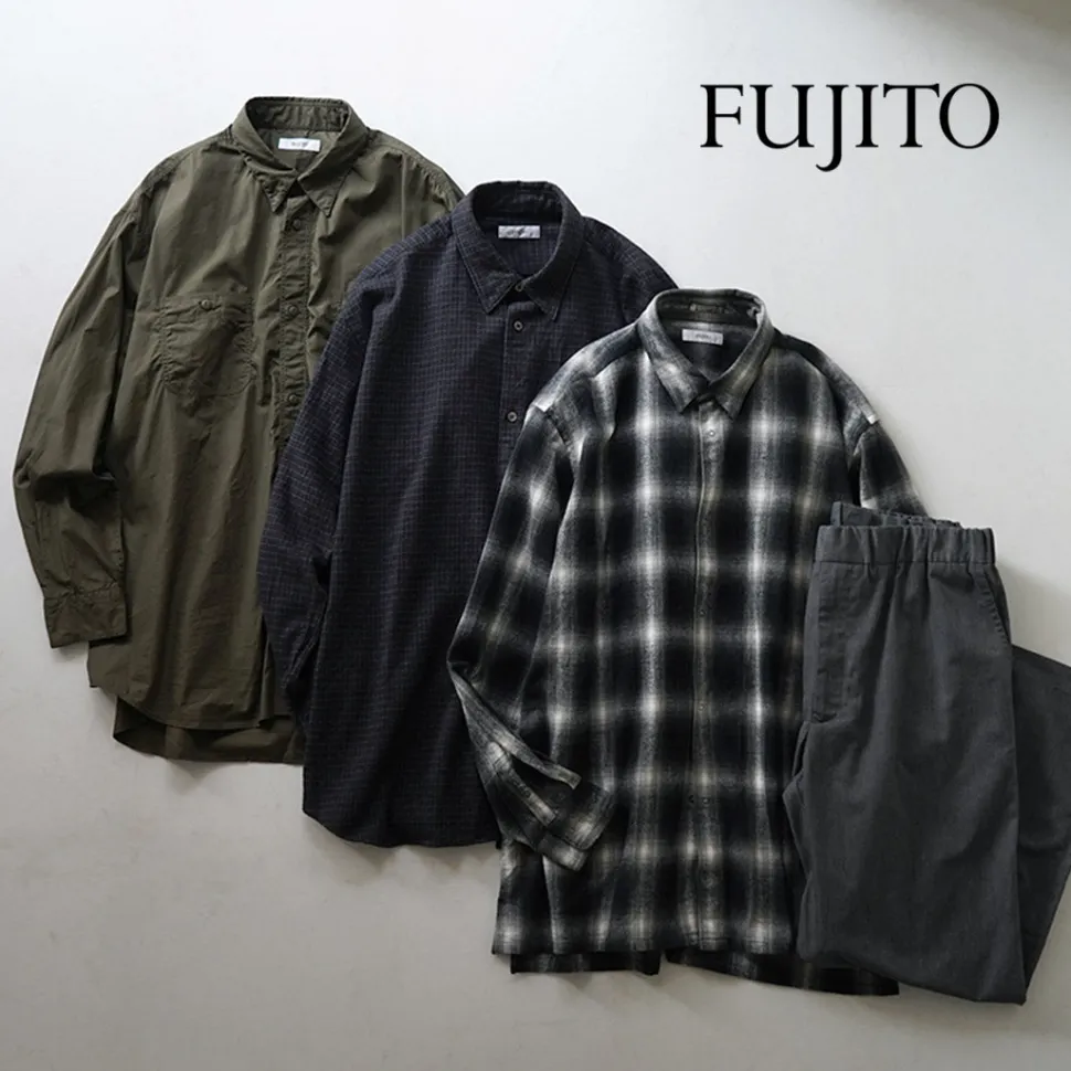 FUJITO / Big Size Work Shirt Broad