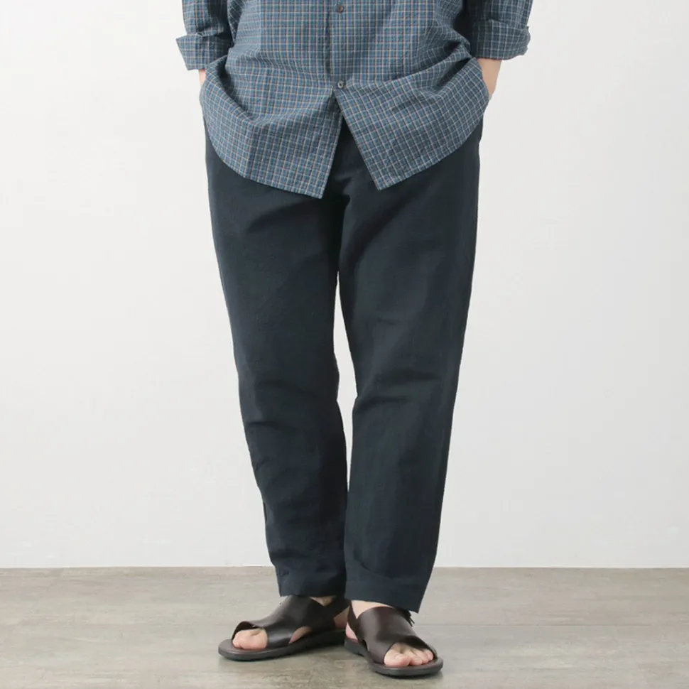 FUJITO / Cotton Linen Seersucker Easy Pants