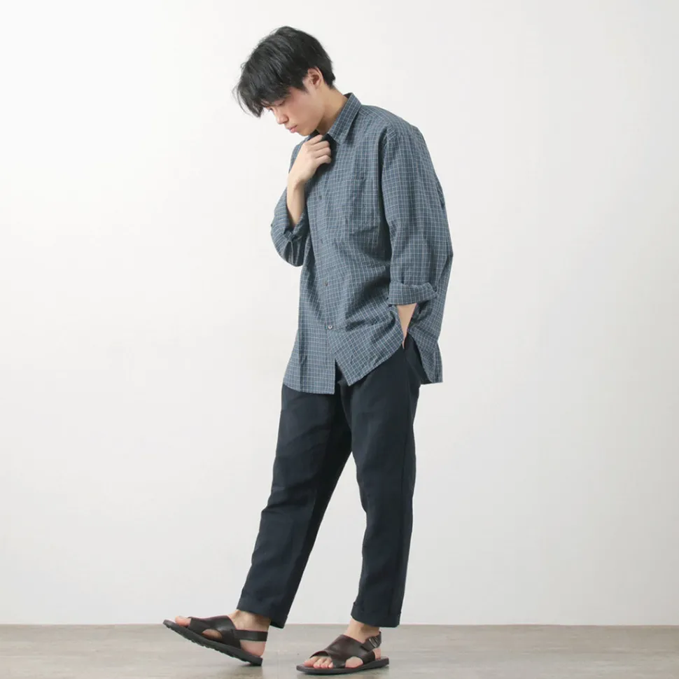 FUJITO / Cotton Linen Seersucker Easy Pants
