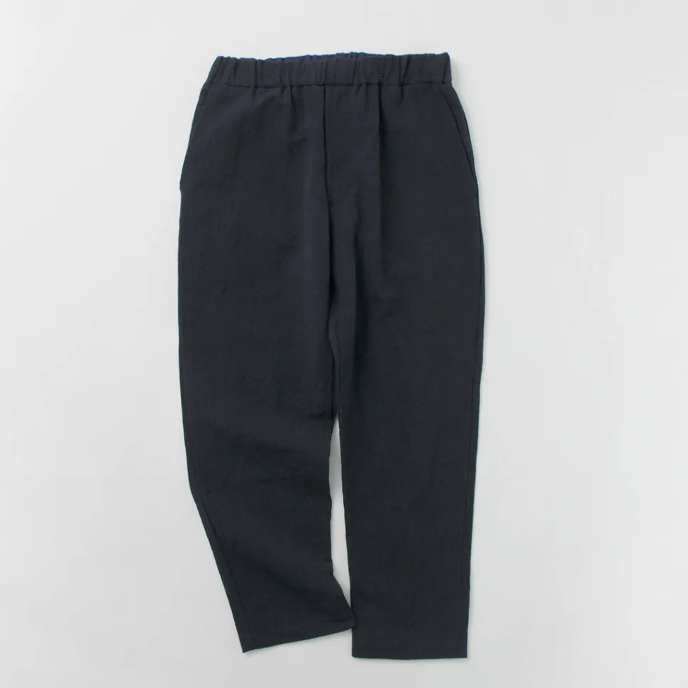FUJITO / Cotton Linen Seersucker Easy Pants