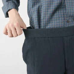 FUJITO / Cotton Linen Seersucker Easy Pants