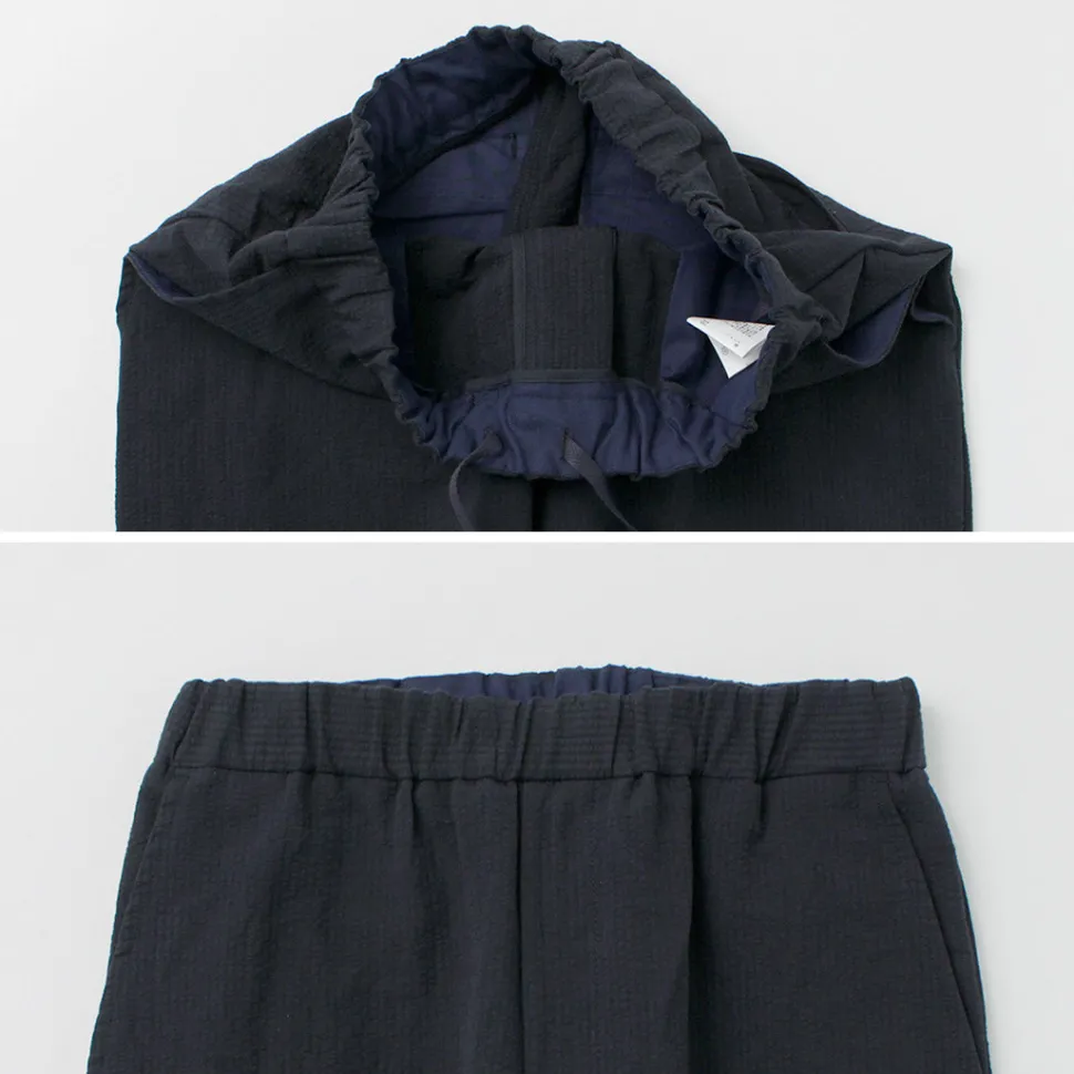 FUJITO / Cotton Linen Seersucker Easy Pants