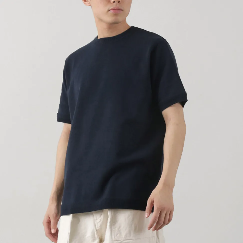 FUJITO / Crew Neck Knit T-Shirt