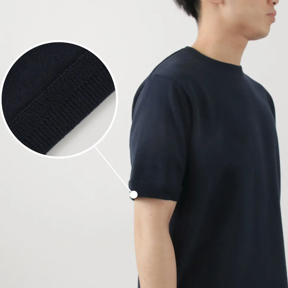 FUJITO / Crew Neck Knit T-Shirt