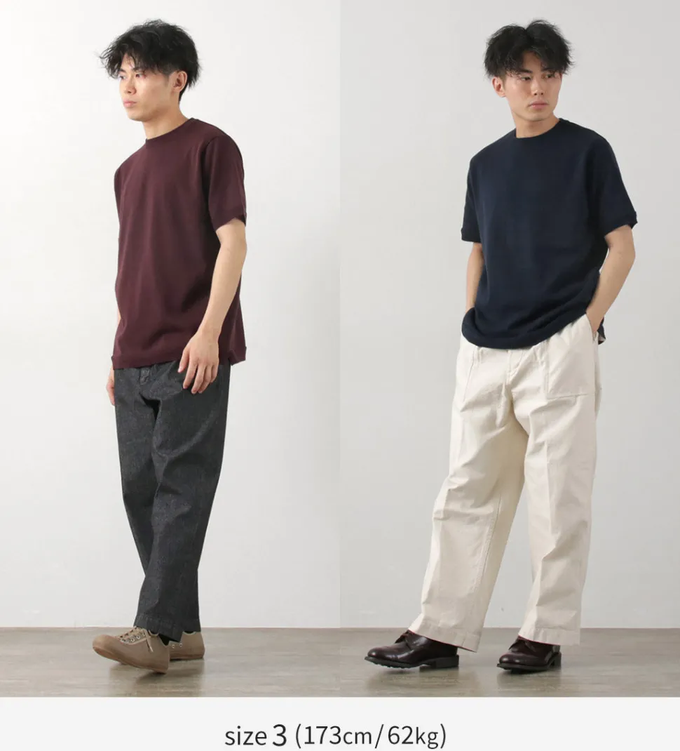 FUJITO / Crew Neck Knit T-Shirt