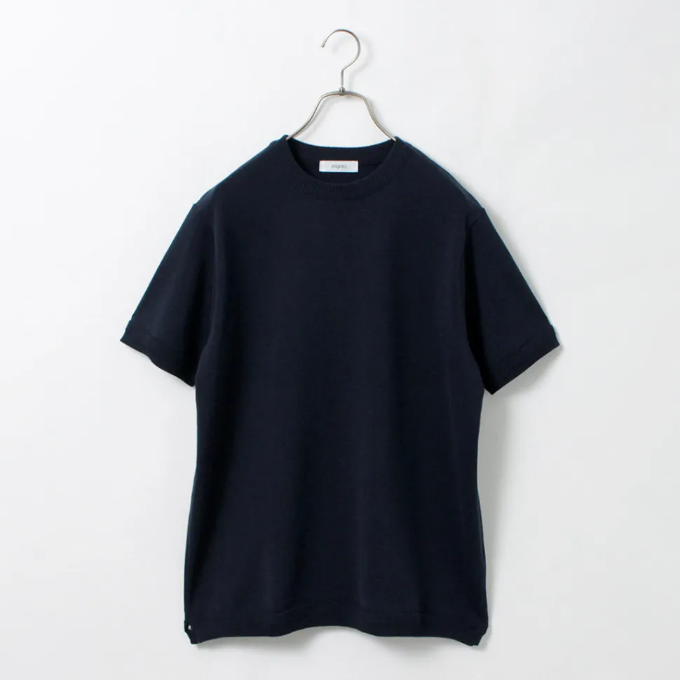 FUJITO / Crew Neck Knit T-Shirt