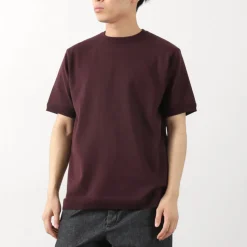 FUJITO / Crew Neck Knit T-Shirt