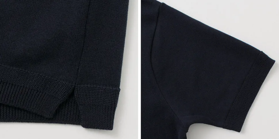 FUJITO / Crew Neck Knit T-Shirt