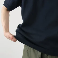 FUJITO / Knit Polo Easy Solid Collar