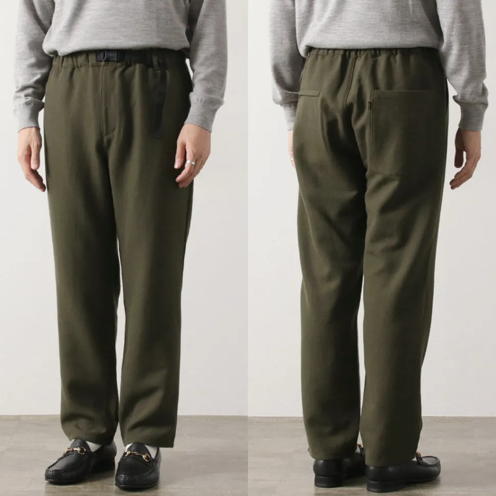 FUJITO / N.O.UN Beltless Pants Wool Serge
