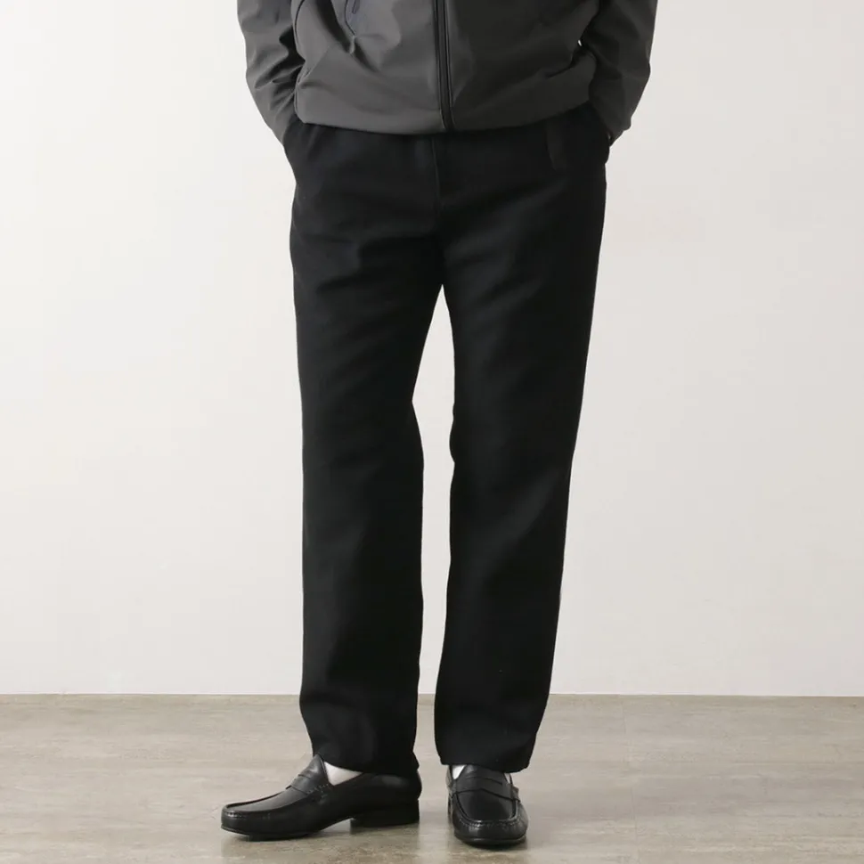 FUJITO / N.O.UN Beltless Pants Wool Serge