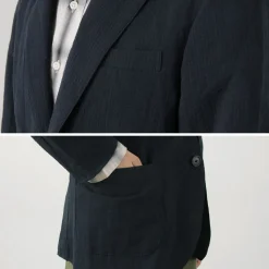 FUJITO / N.O.UN Jacket Cotton Linen Seersucker