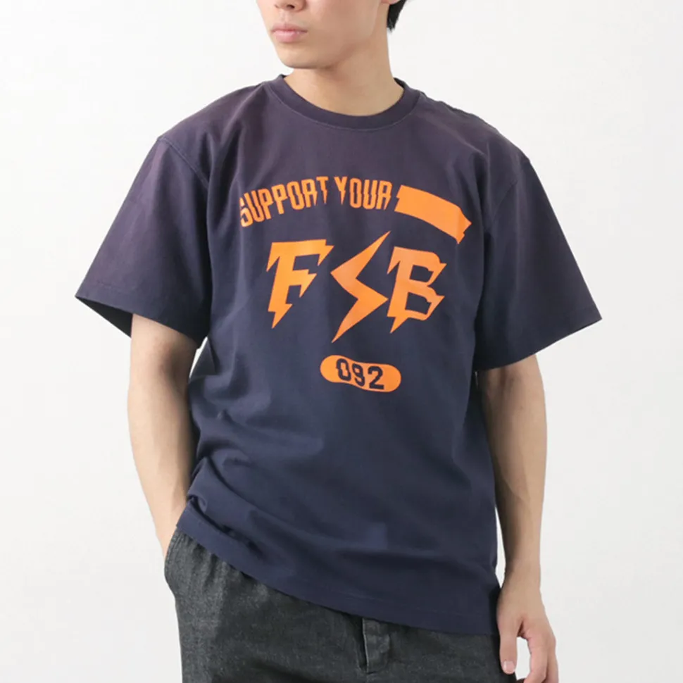 FUJITO / Short Sleeve T-Shirt Impulse Logo Vintage Finish