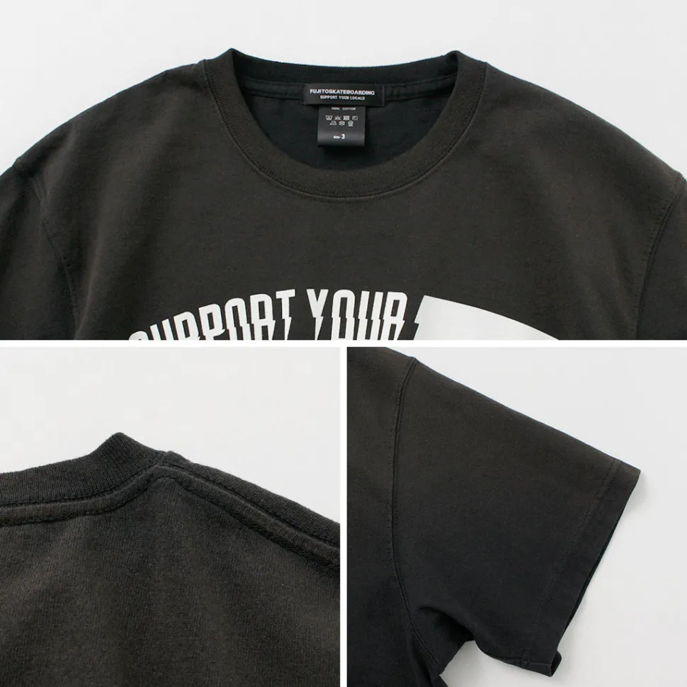 FUJITO / Short Sleeve T-Shirt Impulse Logo Vintage Finish