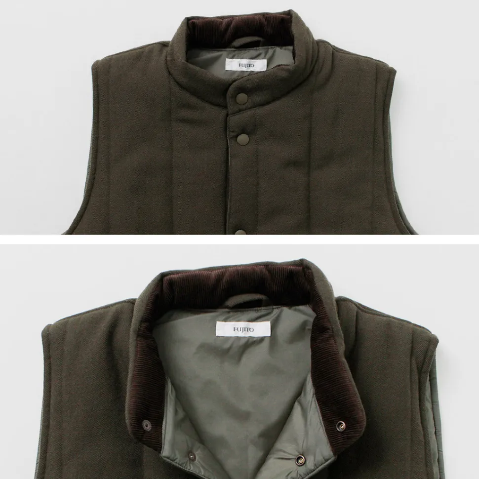 FUJITO / Ski vest Wool serge
