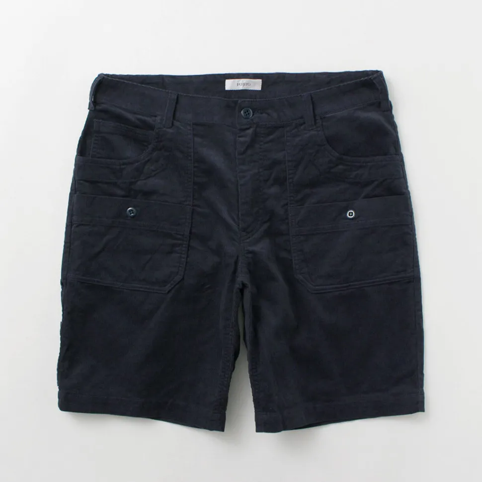 FUJITO / Summer corduroy Explorer Shorts