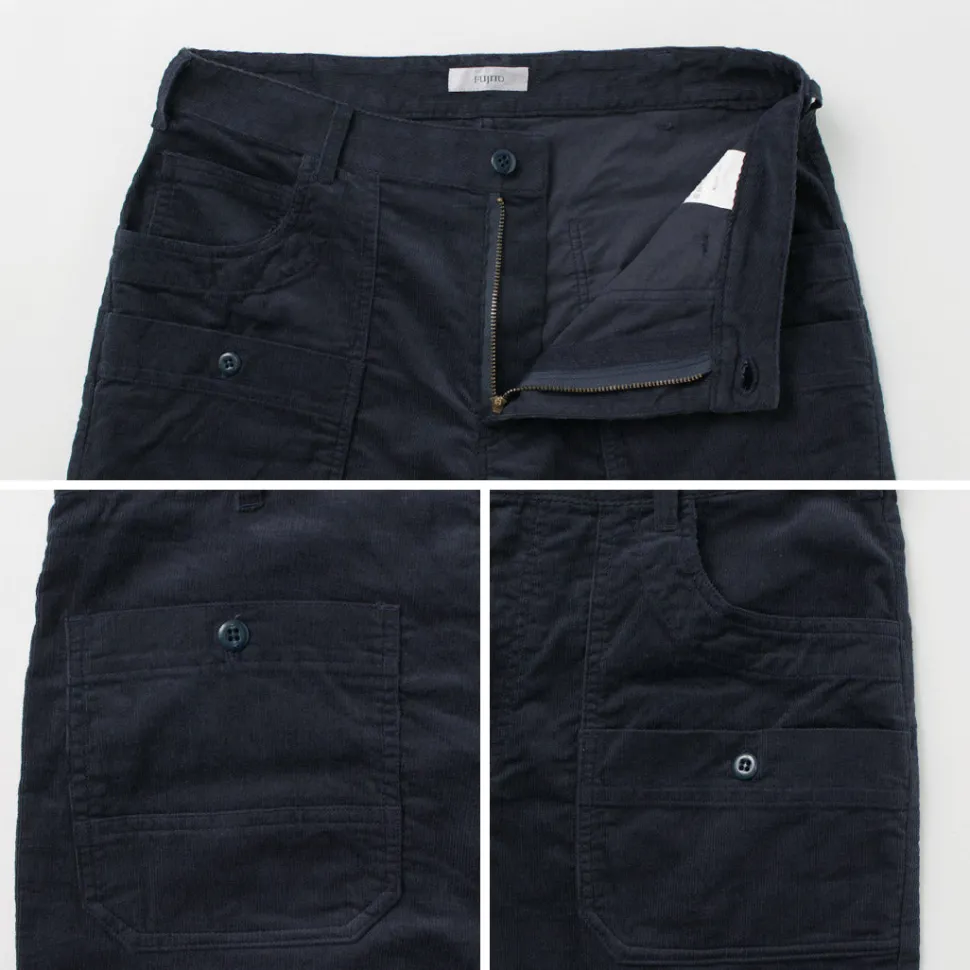 FUJITO / Summer corduroy Explorer Shorts