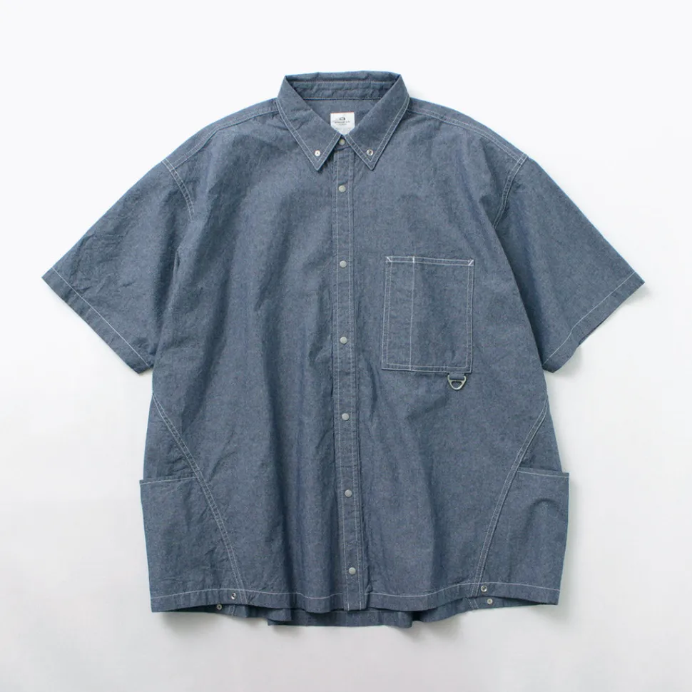 GARAGE GREEN WORKS / Half Sleeve Dungaree Shirt
