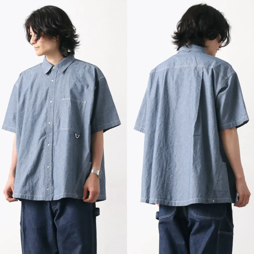 GARAGE GREEN WORKS / Half Sleeve Dungaree Shirt