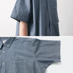 GARAGE GREEN WORKS / Half Sleeve Dungaree Shirt