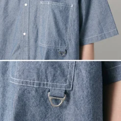 GARAGE GREEN WORKS / Half Sleeve Dungaree Shirt