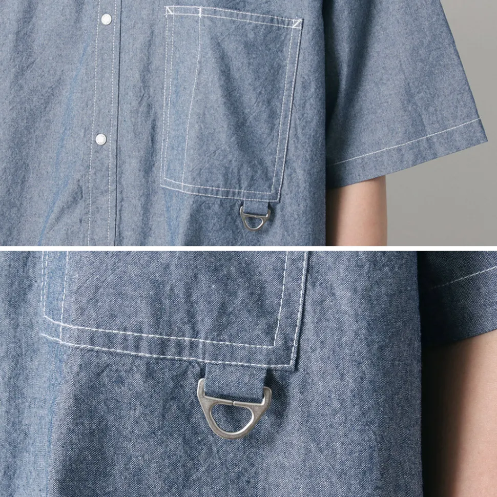 GARAGE GREEN WORKS / Half Sleeve Dungaree Shirt