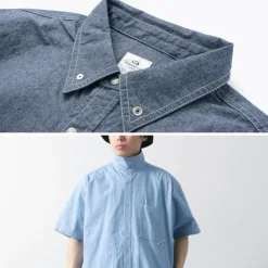 GARAGE GREEN WORKS / Half Sleeve Dungaree Shirt