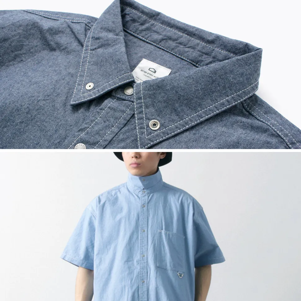 GARAGE GREEN WORKS / Half Sleeve Dungaree Shirt