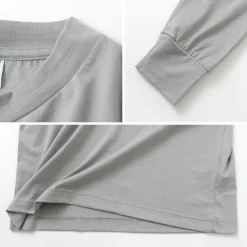 GICIPI / BACCALA Crew Neck Relaxed Fit Long Sleeve T-Shirt