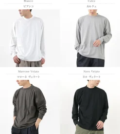 GICIPI / BACCALA Crew Neck Relaxed Fit Long Sleeve T-Shirt