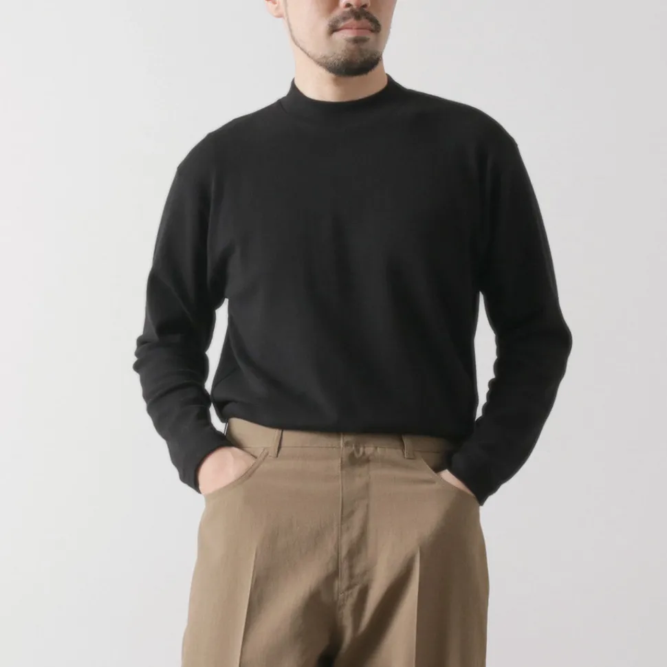 GICIPI / Delfino Crew Neck Basic Fit Long Sleeve Cut and Sewn