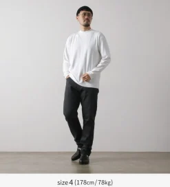 GICIPI / Delfino Crew Neck Basic Fit Long Sleeve Cut and Sewn