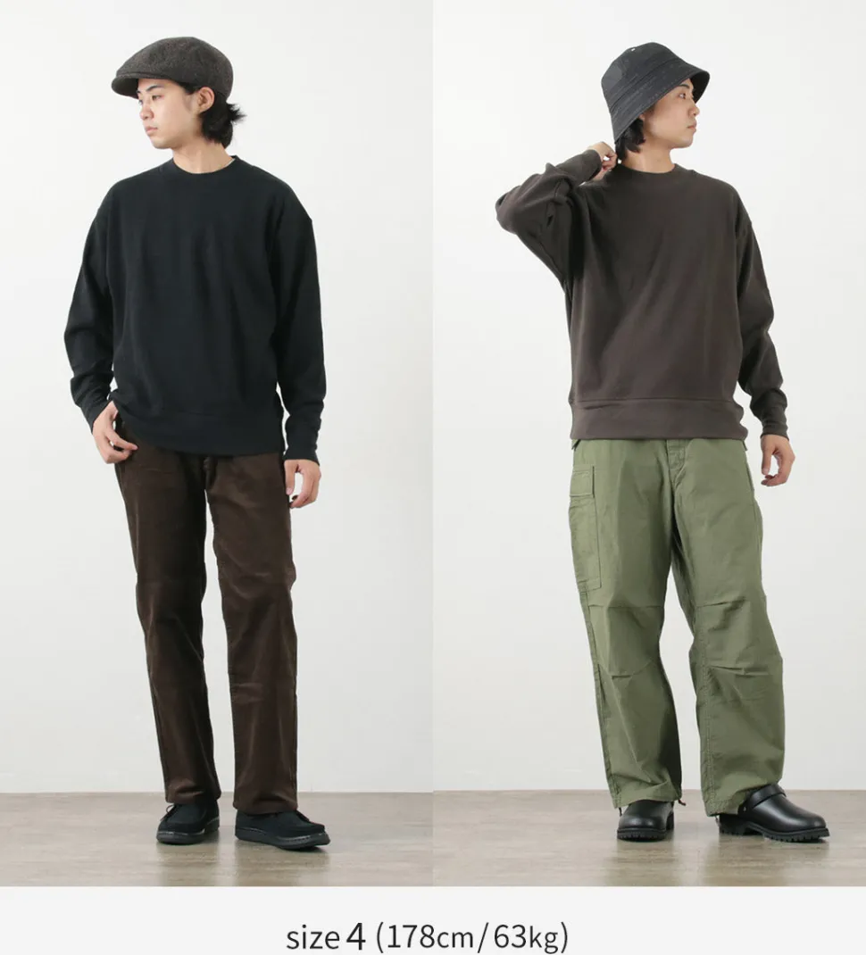 GICIPI / ORSO Crew Neck Ribbed Long Sleeve Milano Rib Knit Sewn