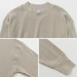 GICIPI / ORSO Crew Neck Ribbed Long Sleeve Milano Rib Knit Sewn