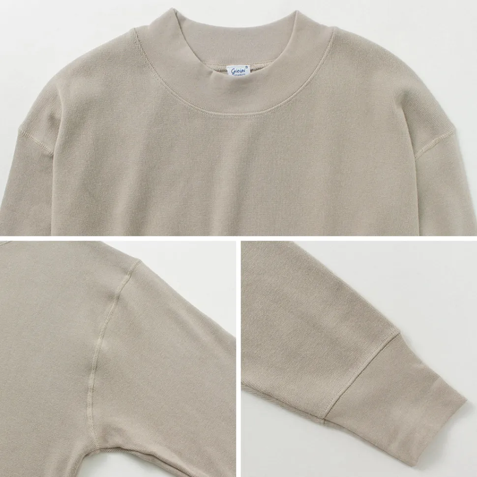 GICIPI / ORSO Crew Neck Ribbed Long Sleeve Milano Rib Knit Sewn