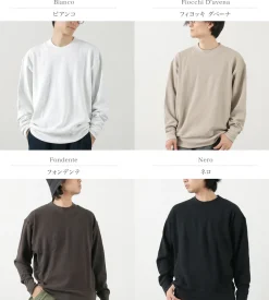 GICIPI / ORSO Crew Neck Ribbed Long Sleeve Milano Rib Knit Sewn