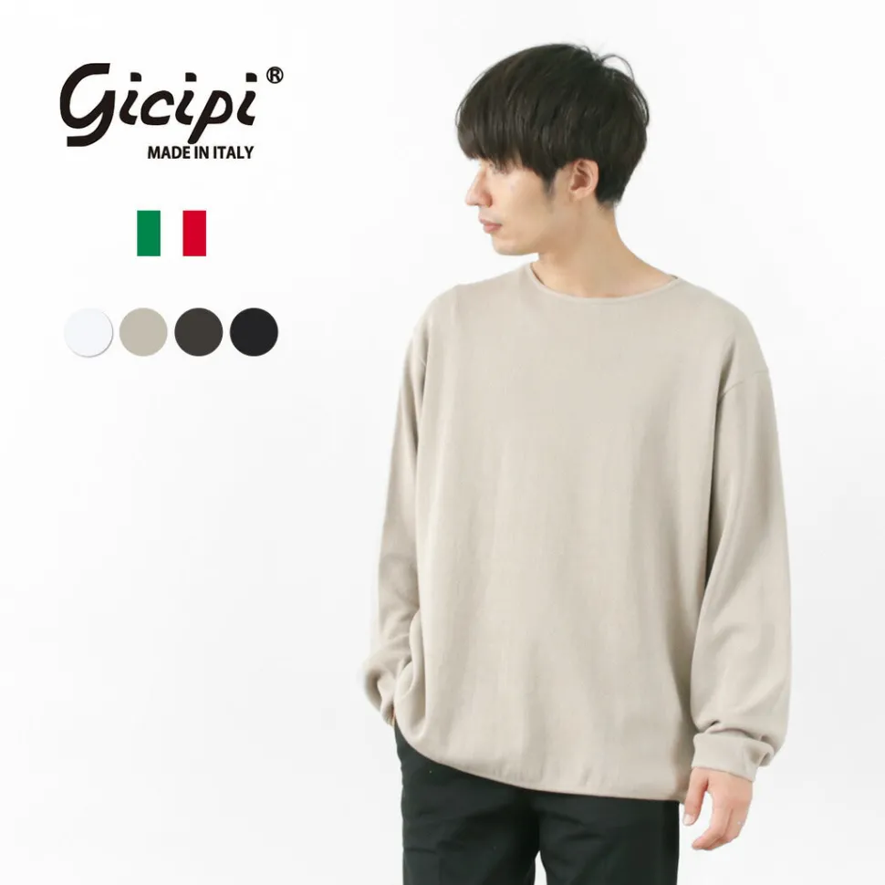 GICIPI / PITONE Boat Neck Wide Fit Milano Rib Knit sewn
