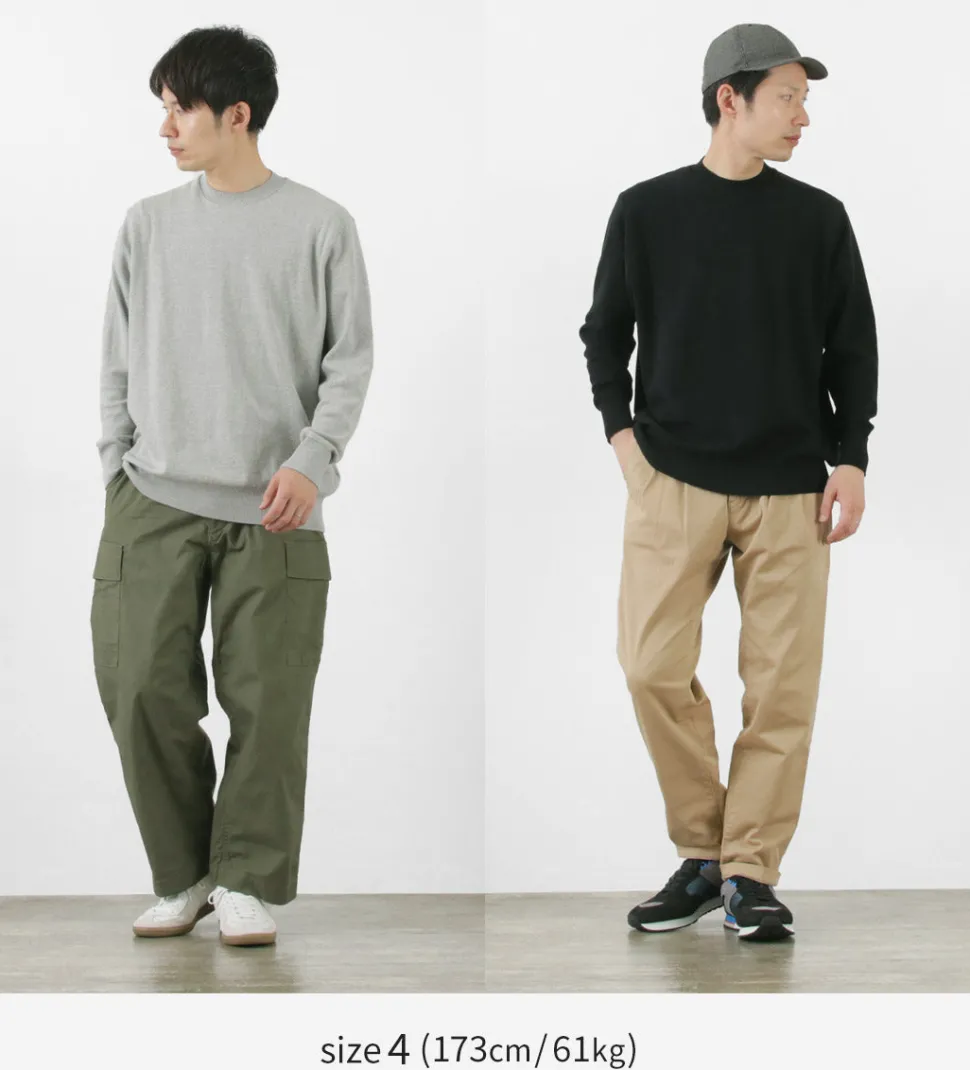 GICIPI / Riccio Riccio Crew Neck Relaxed Fit Long Sleeve Knit Sewn