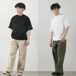 GICIPI / VONGOLA Mock Neck Relaxed Fit Milled T-Shirt